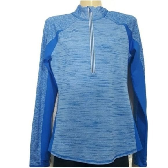 Athleta Jackets & Blazers - Athleta Pullover Jacket Top Mockneck  Size S Blue